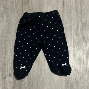 4/$20 Black Baby Pants with White Stars